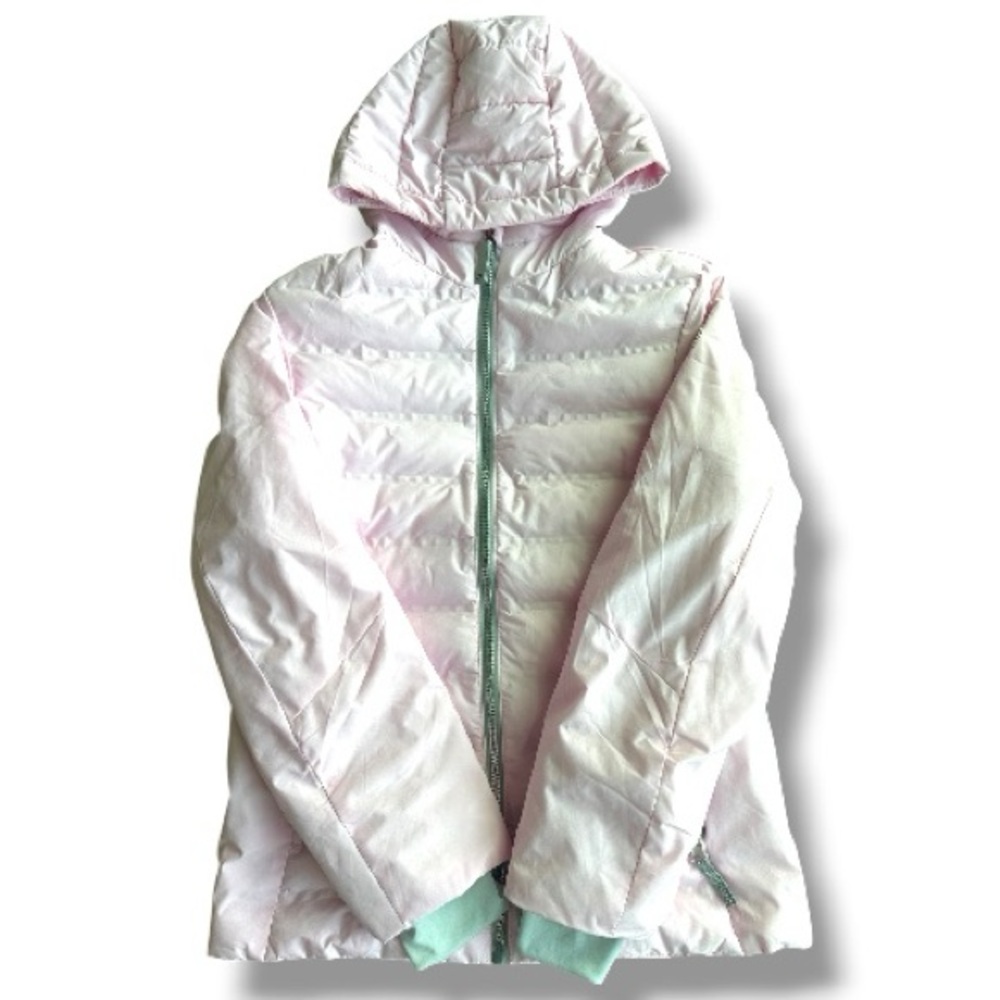 Gerry Girls Pink Puffer Jacket Hooded Size M 10/12 Lightweight Winter Coat